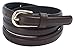 AnnaKastle Womens Faux Leather Skinny Dress Belt with Round Buckle