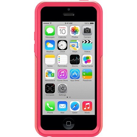 Otterbox Commuter Case Series for iPhone 5C - Retail Packaging - Candy Pink / Blaze Pink