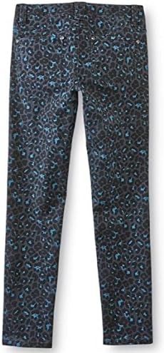Big Girls Adjustable Waist Patterned Skinny Jeans (8, Leopard Print)