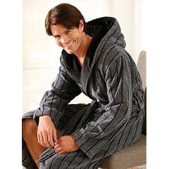 BUGATTI Bademantel, Hausmantel Rocco mit Kapuze f�r Herren - Gr- L