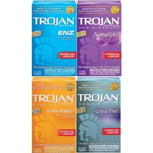 Different Trojan Condoms