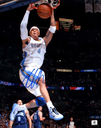 Kenyon Martin Autographed Denver Nuggets Photo - 11x14 GAI - Autographed NBA Photos