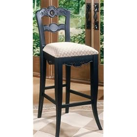 30 Bar Chair - Antique Black - Powell (Antique Black) (46H x 20.75W x 18D) by Powell Furniture