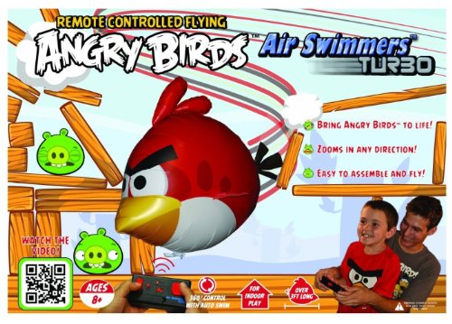Angry Birds Remote Control Air Swimmers TURBO (Red Bird) 24-PACK