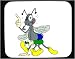 Decorated Mouse Pad with bug, drunk, mosquito, drinking