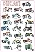 Ducati motorcycle history POSTER 23.5 x 34 white with 21 vintage motorcycles motorbikes bikes
