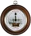 Nautical Tide Clock Galleon Ship Dial by West and Company Dark Oak