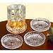 Kitchen & Housewares : PORTICO CRYSTAL COASTERS - SET OF 4 PORTICO COLLECTION 3.5 INCH LEAD CRYSTAL COASTERS - coaster
