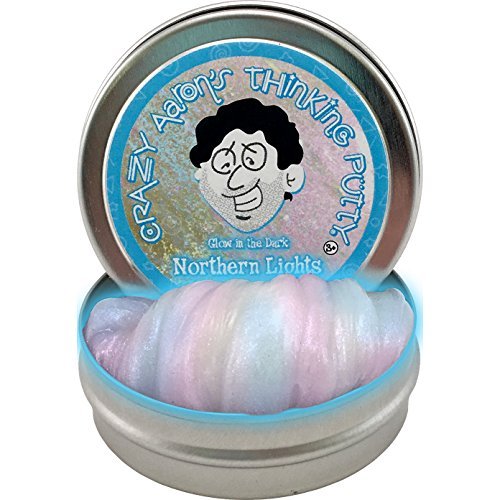 Crazy aaron s thinking putty nl003 northern lights glow in the da…