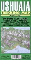 Ushuaia Trekking Map: Parque Nacional Tierra Del Fuego, Ushuaia, Lapataia, Beagle Channel
