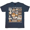Big Lebowski Quote Mashup Navy T-shirt Tee