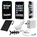 **8-Item Accessory Bundle** for Apple iPod Touch iTouch 2G 2nd Gen Generation 8GB 16GB 32GB + New iPod Touch 3G 3rd Gen 32GB 64GB Includes: Transparent Clear Snap On Crystal Hard Cover Case + Black Rubber Silicone Skin Case + Clear Reusable LCD Screen Protector + USB Car Charger Power Adapter + USB Home Travel Charger Power Adapter + Retractable USB Data Sync Cable + Fishbone Earphone Cord Management + Mesh Travel Bag