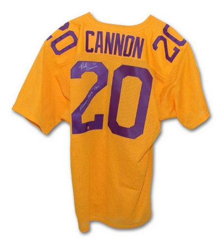 Billy Cannon LSU Tigers Autographed Throwback Jersey with Heisman 1959 Inscription