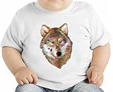 Geometric wolf オーガニックベビーTシャツ 12 - 18 Months