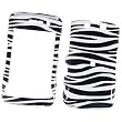 RIM BlackBerry Storm 2 9550 Verizon Snap On Protector Hard Case Image Cover Zebra