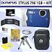 Olympus Stylus 790SW 7.1MP Waterproof Digital Camera (Blue) + 1GB Accessory Kit