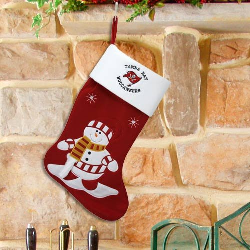 Tampa Bay Buccaneers Snowman Felt Stocking