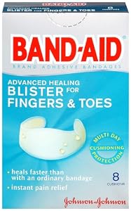 Band-Aid Brand Adhesive Bandages, Advanced Healing Blister Cushions for Fingers & Toes, 8-Count Box