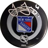 Jaromir Jagr Autographed New York Rangers Game Model Puck