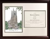 Duke Blue Devils Framed Scholar Diploma Frame with Lithograph