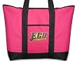 ECU Logo Pink Tote Bag East Carolina University Pirates - For Travel or Beach Best Unique Gift Ideas for Her, Women, or Ladies