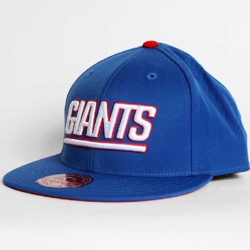 New York Giants - Fitted Hat By Mitch and Ness, Size: 7 1/2, Color: Team Primary Colors