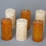 Set of 6 Small Votive Buddha Candles