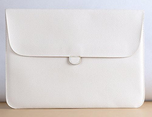 Sockeroos Macbook Sleeve Envelope inner Pouch Artificial leather For MacBook 15.4 inch pro/retina ,Color white