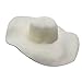 MERSUII Holiday Fashion Beach Style Anti-UV Straw Hat Fashion Chic Woman Ladies Bohemia Straw Hat Wide Brim Sun Visor Sun Shade Hand Crocheted Summer Beach Cap hat for Holiday Travel(White)