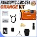 Panasonic Lumix TS4 12.1 TOUGH Waterproof Digital Camera with 4.6x Optical Zoom (Orange) W/8GB SDHC Memory + Extended Life BCF10 Battery+ Deluxe Case w/Strap + USB Card Reader + Mini HDMI Cable + Memory Card Wallet + Accessory Saver Bundle!