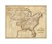 Eagle Map of the United States, 1833 poster print,20 in. x 16.8 in.