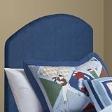 EE Headboard Arch Top Full Headboard Juvenile Slipcover Denim