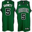 adidas Boston Celtics #5 Kevin Garnett Green Swingman Basketball Jersey