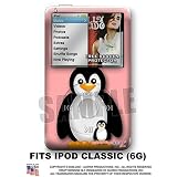 iPod Classic Skin - Penguins On Pink WraptorSkinz TM Kit by TuneTattooz TM