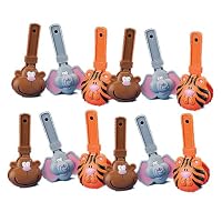 Molded Plastic Jumbo Zoo Animal Clappers (12)