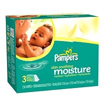 Pampers Baby Wipes Refills, Skin Soothing Moisture, Case Pack, Four - 216 Count Resealable Packages, 864 Total Wipes