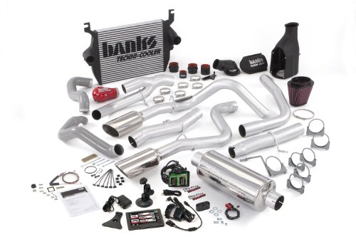 Banks Power 46518 PowerPack System; Performance System; Incl. EconoMind Tuner/Banks iQ/Banks Ram-Air Intake/High-Ram Intake Manif/Techni-Cooler Intercooler/Monster Exhaust; Single;