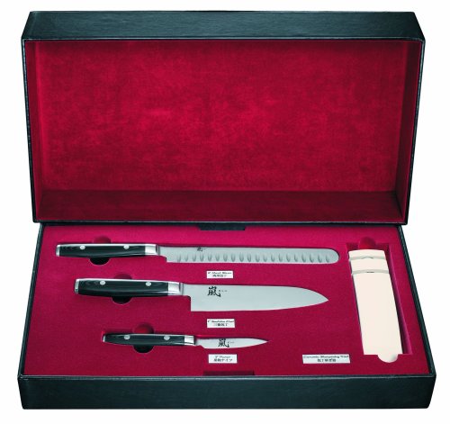 Ran Japanese Damascus 5-Piece Knife Set
