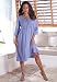 Roamans Plus Size Angel Empire Waist Crochet Dress