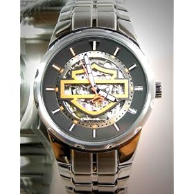 Harley Davidson Bulova Men's Watch, Luminous, Automatic, 76A17