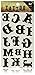 SPESTYLE waterproof non-toxic temporary tattoo stickersWaterproof temp tattoos black totem letters of the alphabet A to M