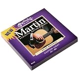 Martin M175 80/20 Acoustic Guitar Strings, Custom Light