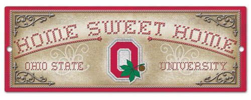 51fEc8iFcLL Ohio State Buckeyes 6 x 17 Home Sweet Home Wooden Sign