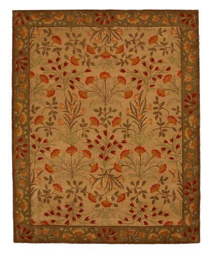 New Hand Tufted Wool Beige Marla Rug 8'x10'
