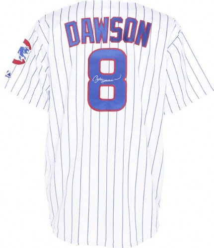 Andre Dawson Chicago Cubs Autographed Majestic Athletic Replica Home Jersey