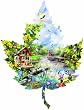 Summer Splendor 1000pc Shaped Jigsaw Puzzle by Lori Schory