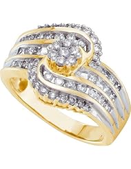 1.00CTW DIAMOND FLOWER RING