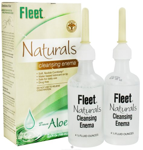 FLEET NATURALS ENEMA ALOE 2-PK Size: 4.5 OZ