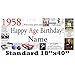 1958 61st Birthday Banner (Each) Customized by Partypro