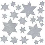 Produkt-Bild: HERMA Fensterbild 30x30cm Weihnachten Sterne silber VE=1 St&uuml;ck
